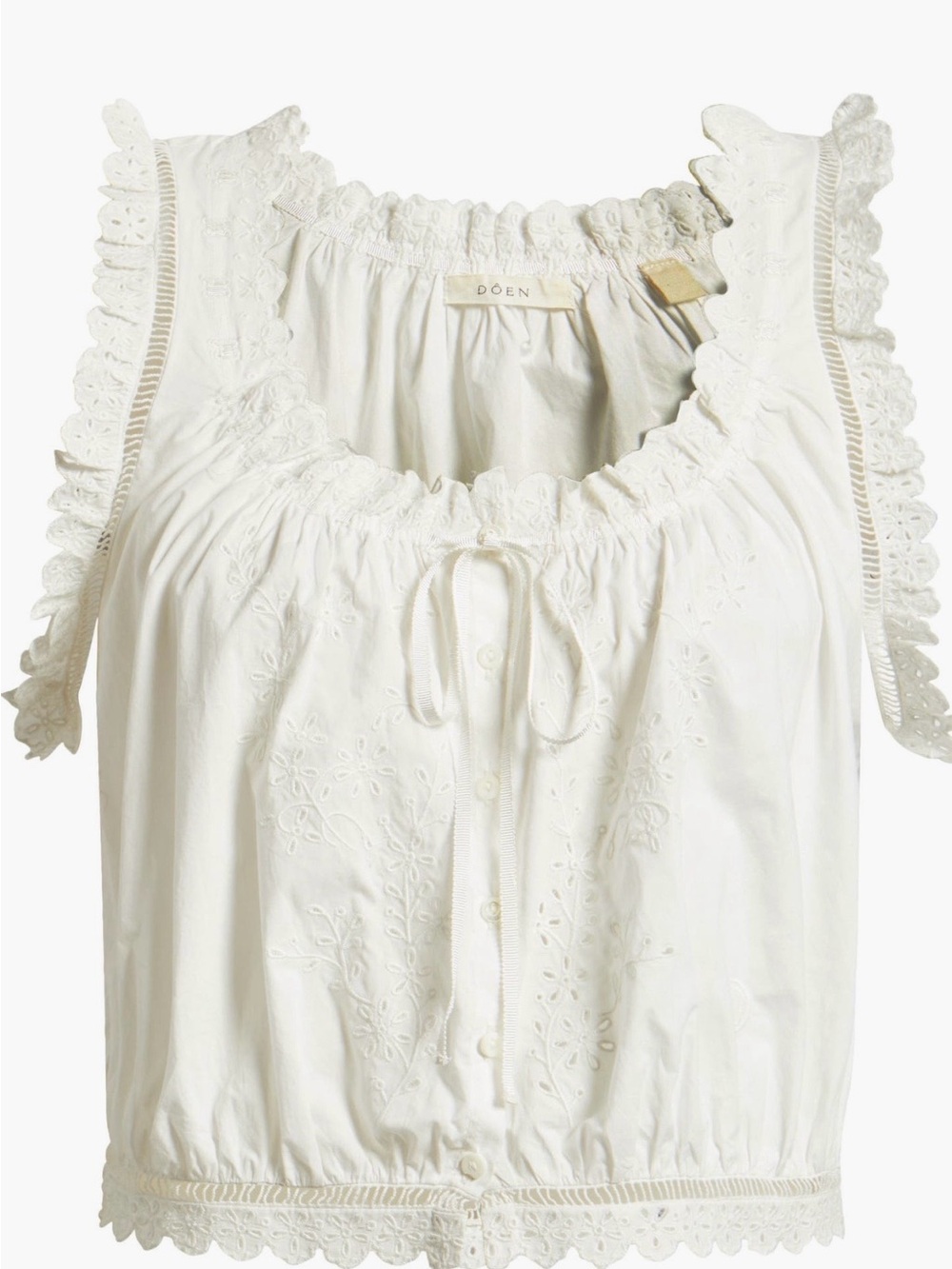 DÔEN
Traveler Embroidered
Crop Top -Salt - Size S - Picture 5 of 11
